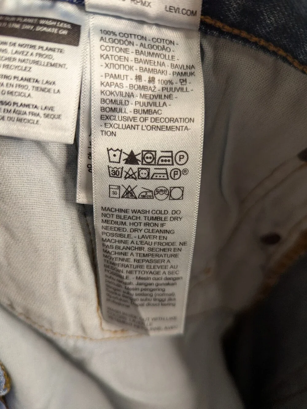 NWT Levi's 501 Original Jeans Men's Size 44x30